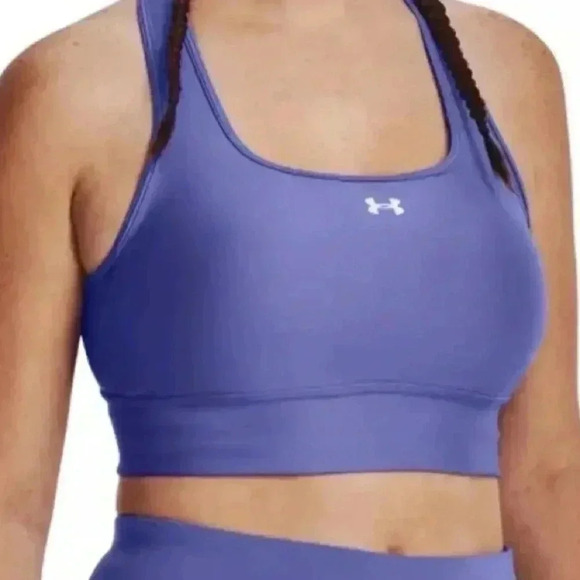 NWT women’s Under Armour XS compression Support Crossback longline sports bra - Picture 1 of 7